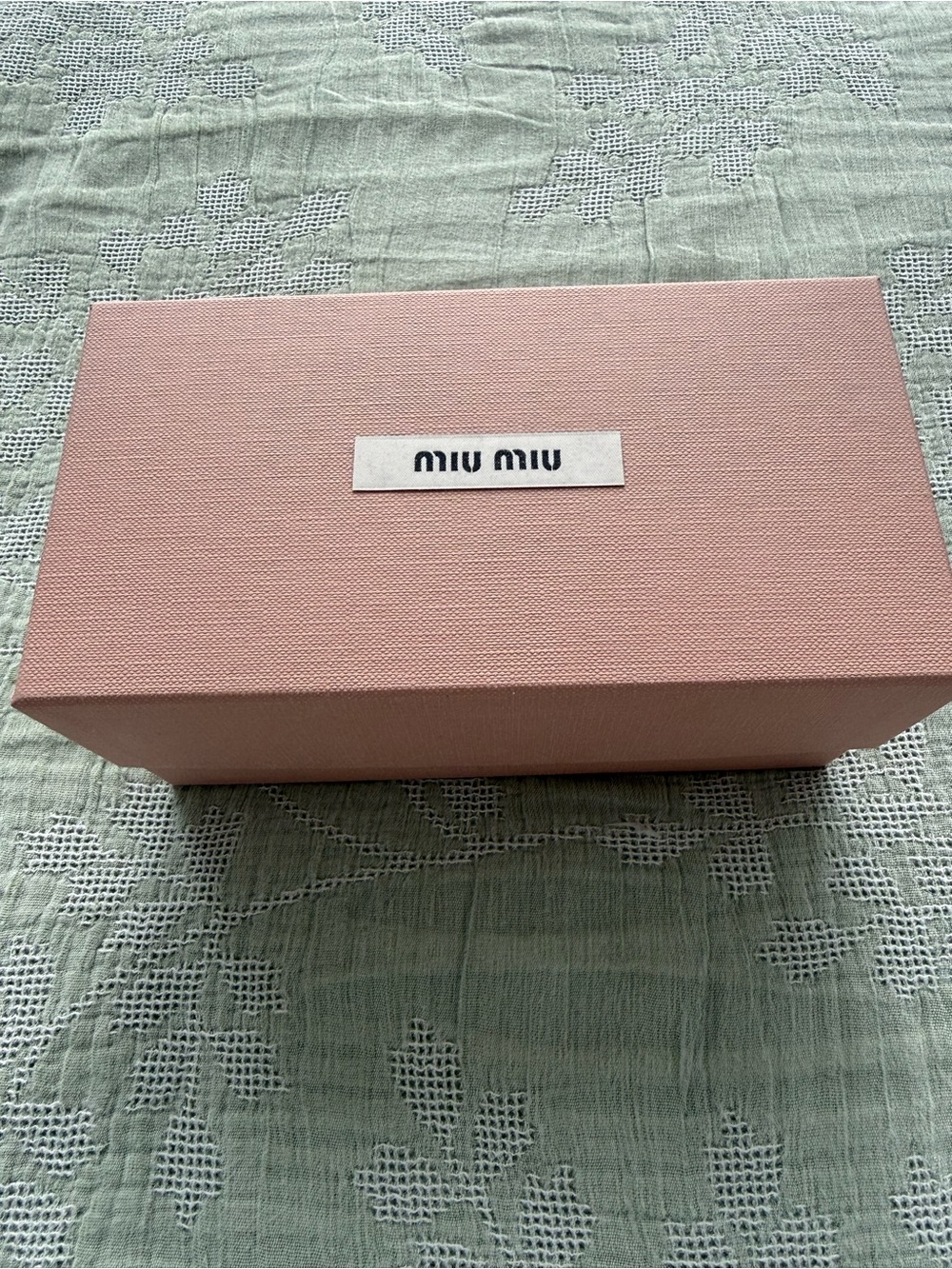 Miu Miu Blush Pink Sunglasses Box and Case